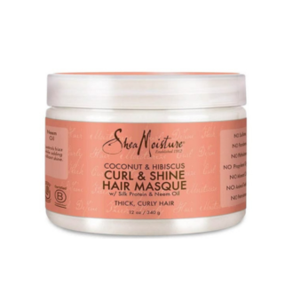 SheaMoisture Coconut & Hibiscus Curl & Shine Hair Masque 340g
