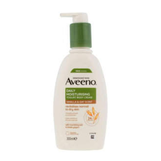 Aveeno Daily Moisturising Yogurt Body Cream Vanilla & Oat Scent 300ml
