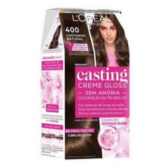 L'Oréal Paris Casting Crème Gloss No Ammonia Conditioning Hair Colour – 400 Dark Brown